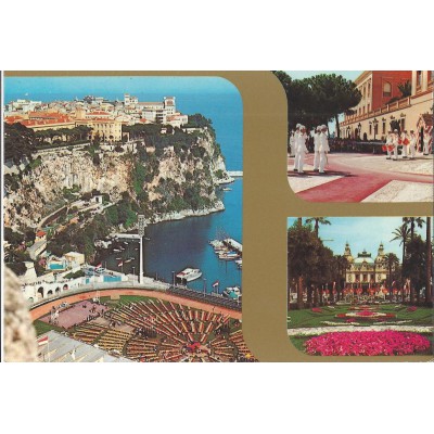 Monaco - Le Rocher,Le Casino et la relève de la Garde